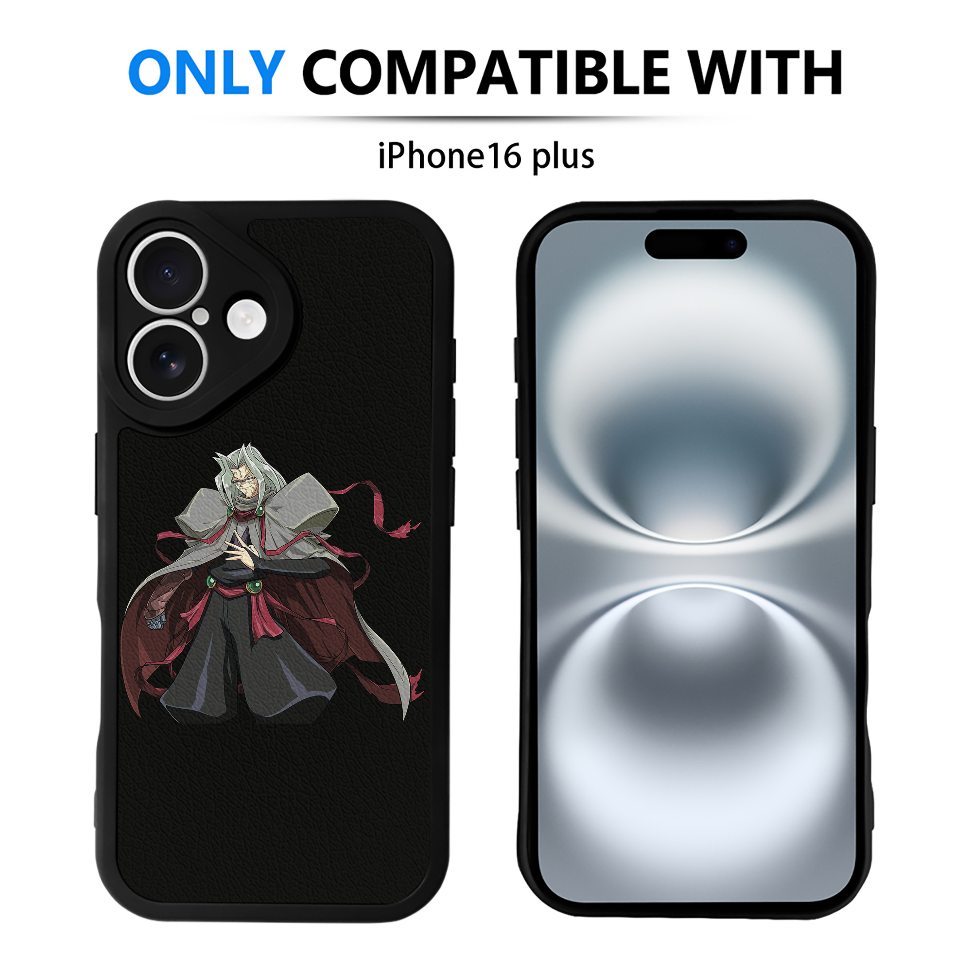 （画像用） 遊☆戯☆王 Yu-Gi-Oh! 【iPhone 16シリーズ対応】シリコンスマホケース（レザー調） 材質：シリコン